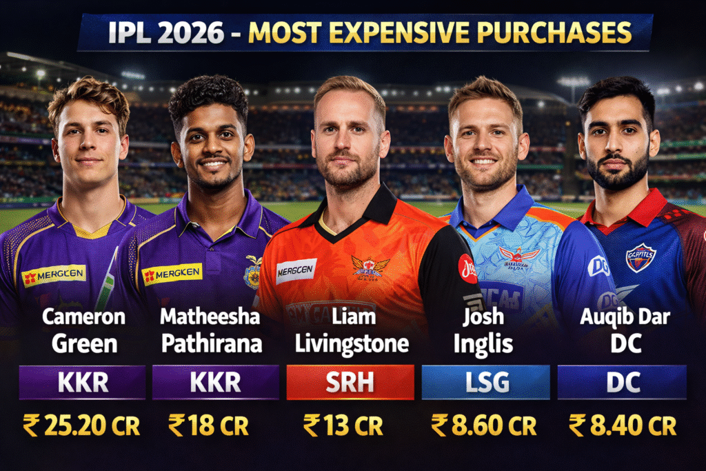 IPL 2026 Teams, Squads & Auction Prices – Full Updated List
